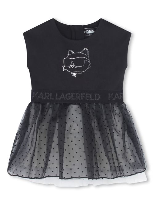 Abito neonata con tulle Karl Lagerfeld Kids | Z30278M91